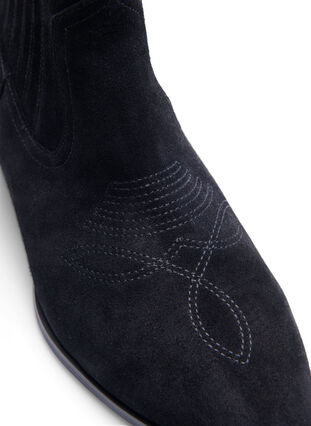 Zizzi Wide fit - Ankelboots i mocka, Black, Packshot image number 2