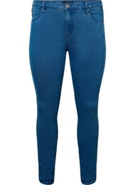 Super slim Amy jeans med hög midja, Mid Blue, Packshot