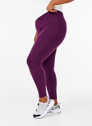 Zizzi Basleggings i viskos, Potent Purple, Model image number 0