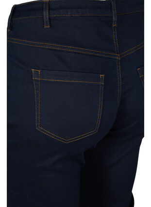 Zizzi Slim fit Emily jeans med normalhög midja, Unwashed, Packshot image number 3