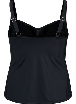 Zizzi Tankini med drapering, Black, Packshot image number 1