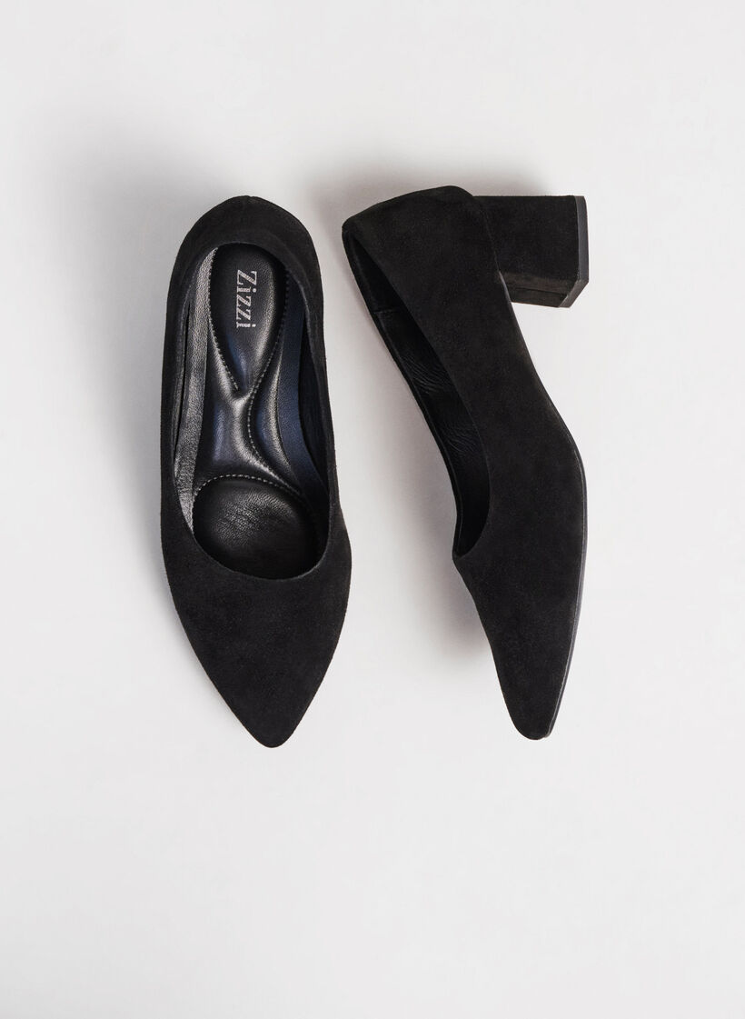 Wide fit - Pumps i mocka, Black, Image