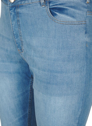 Zizzi Bootcutjeans med slits, Blue Denim, Packshot image number 2