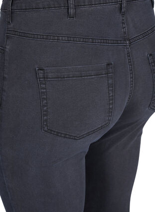 Zizzi Super slim Amy jeans med hög midja, Grey Denim, Packshot image number 3