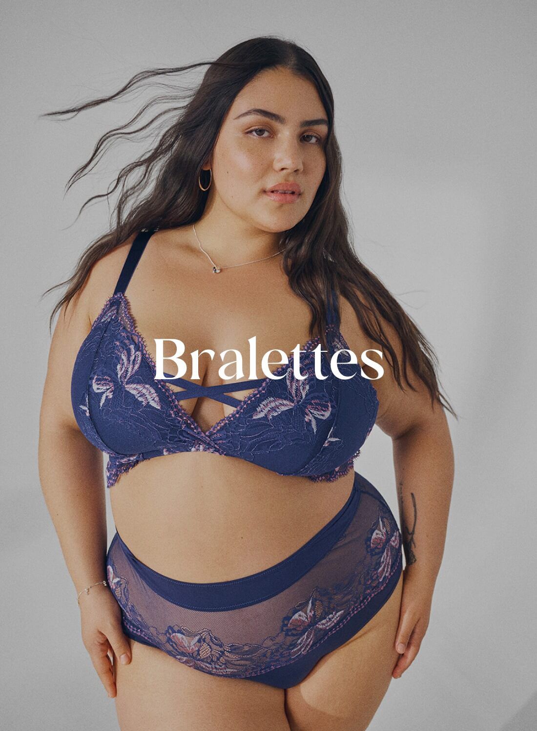 Bralettes i stora storlekar för dam - Storlek 85E-115H - Zizzi